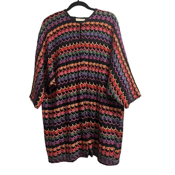 Oscar de la Renta Sweaters - Oscar De La Renta Vintage Ribbon Rainbow Cardigan Sz M